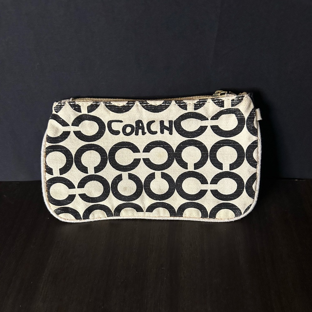 Coach Monogram Wristlet